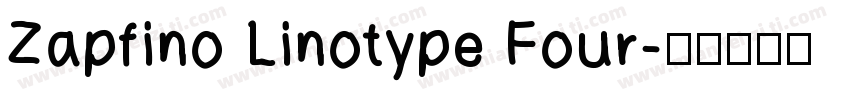Zapfino Linotype Four字体转换